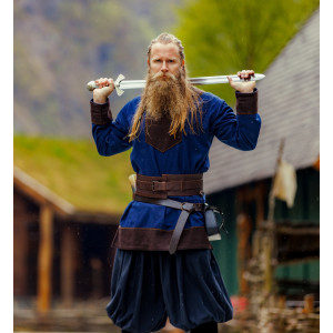 Viking woolen Tunic "Roland" Dark Blue