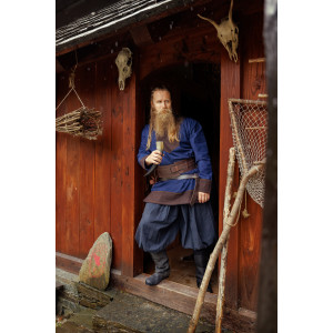 Viking woolen Tunic "Roland" Dark Blue