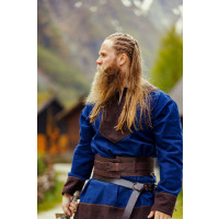 Tunique en laine Viking "Roland" Bleu foncé