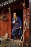 Wikinger Tunika Wolle "Roland" Dunkelblau S