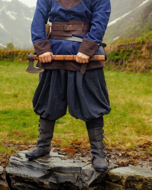 Viking Rus Trousers Cotton "Norman" Black XXL