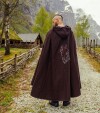Capo vichingo "Alpha" con ricamo di lupo Marrone
