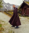 Capo vichingo "Alpha" con ricamo di lupo Marrone