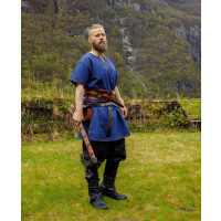 Tunique viking à manches courtes "Theobald" Bleu