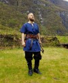 Viking tunic short sleeve "Theobald" Blue S