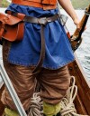 Tunique viking à manches courtes "Theobald" Bleu M
