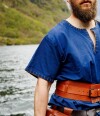 Wikinger Tunika kurzarm "Theobald" Blau XXXL