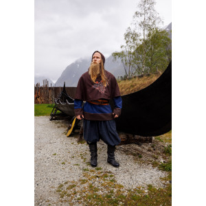Gugel en laine Viking "Bjomolf" Marron