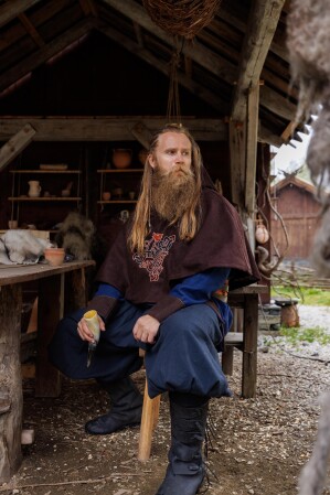 Wikinger Wollgugel "Bjomolf" Braun