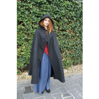 Cape with long buttons "Marie" Brown