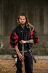 Chemise Lansquenet "Albert" Noir/Rouge M