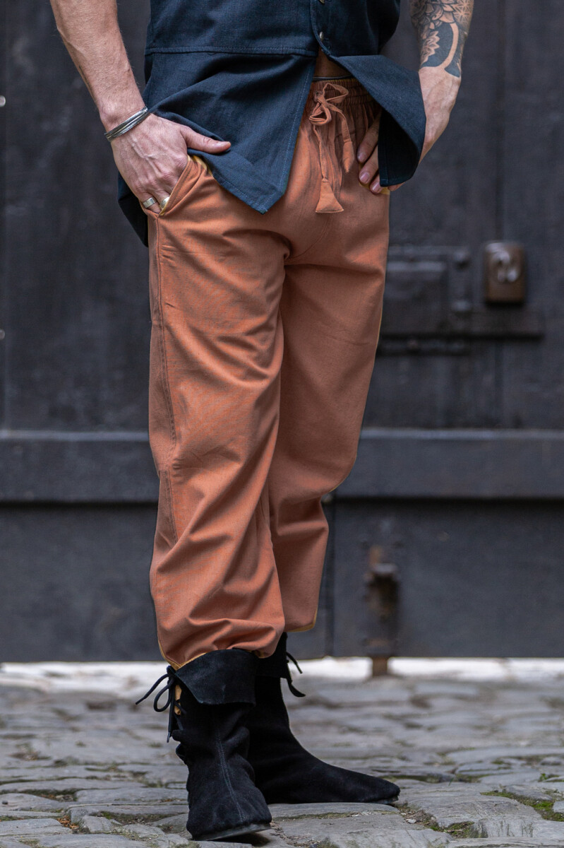 Mittelalter-Hose mit Gummizug "Veit" Tabakbraun S