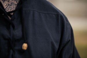 Camicia medievale manica corta "Eric" Nero L