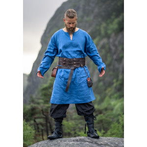 Viking linen tunic "Halvar" Blue