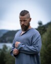 Wikinger Leinentunika "Halvar" Blaugrau L