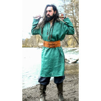 Tunique viking en lin "Halvar" Vert