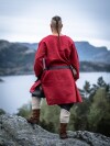 Tunique viking en lin "Halvar" Rouge S