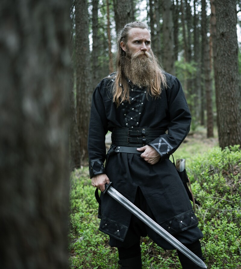 Wikinger Tunika "Erik" Schwarz S