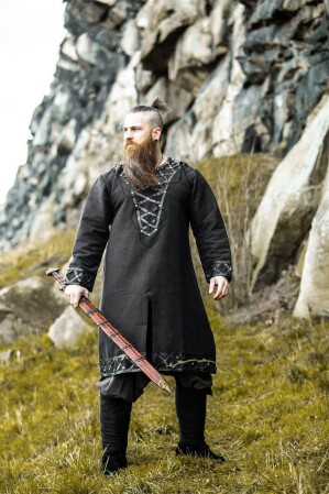 Tunique viking "Erik" Noir M
