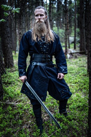 Wikinger Tunika "Erik" Schwarz L