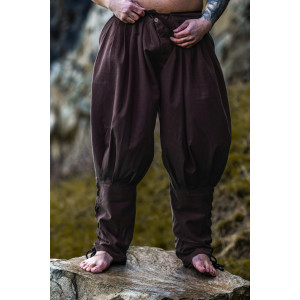 Pantaloni Viking in cotone "Norman" Marrone
