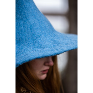 Chapeau de sorcière "Agata" Bleu clair