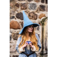 Sombrero de bruja "Agata" Azul claro