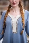 Wikingerkleid "Freya" Taubenblau XS