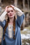 Wikingerkleid "Freya" Taubenblau XS