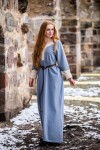 Robe viking "Freya" Bleu S