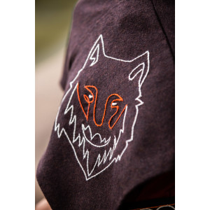 Skjoldehamn Gugel "Halfdan" Brown with wolf embroidery