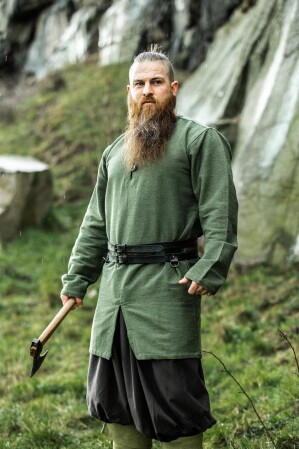 Tunica vichinga "Balduin" verde S