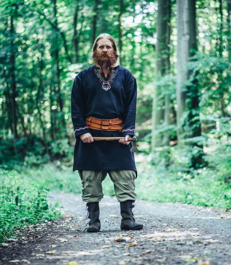 Viking trousers with leg lacing "Magnus" Hemp L
