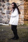 Camicia medievale "Ulrich" Bianco L