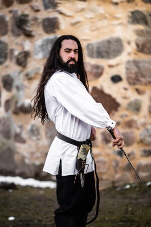 Mittelalter Hemd "Ulrich" Weiß S