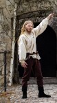 Medieval trousers with elastic band "Veit" Dark brown 4XL