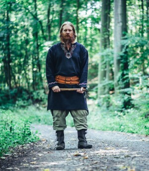 Pantalon viking avec laçage de jambe "Magnus" Hemp S