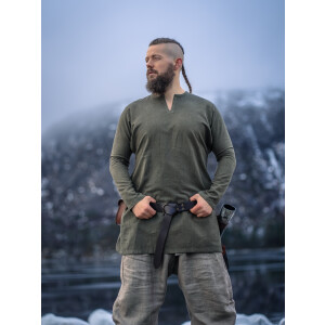 Viking linen tunic "Ragnar" Olive Green