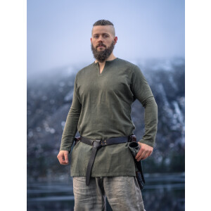 Viking linen tunic "Ragnar" Olive Green