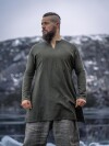 Tunique de lin viking "Ragnar" Vert olive 4XL