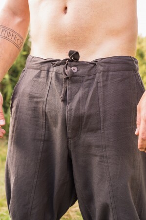 Wikingerhose mit Beinschnürung "Magnus" Braun XXXL