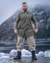 Tunique de lin viking "Ragnar" Vert olive M
