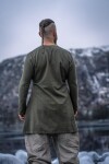 Viking linen tunic "Ragnar" Olive Green XXXL