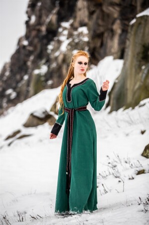 Abito Vichingo "Freya" Verde L