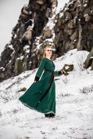 Robe viking "Freya" Vert XL