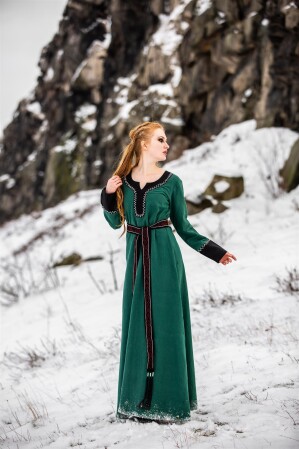 Wikingerkleid "Freya" Grün XS