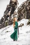 Wikingerkleid "Freya" Grün XS