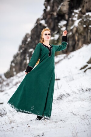 Wikingerkleid "Freya" Grün XXXL