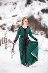 Wikingerkleid "Freya" Grün XXXL