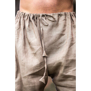 Pantaloni Vichingo di lino "Wodan" Grigio pietra